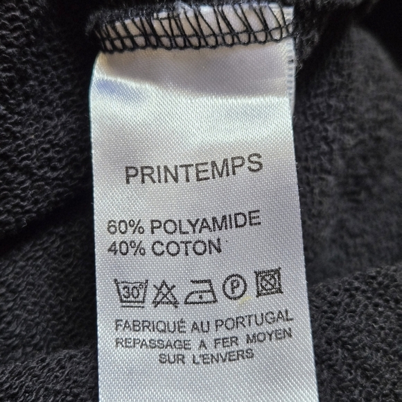 IRO LIMITED EDITION spring 2014 Black Crewneck Sweatshirt with Artistic Design. - Picture 8 of 10